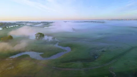 Aerial view of a paraglider in the sky Stock Footage 246246299