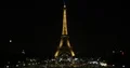 Aerial View of Paris City with Eiffel Tower Famous Landmark Cars Traffic Night 4k or 4k+ Resolution