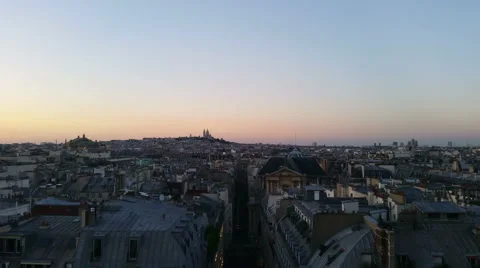 Aerial view on Paris Stock-Footage 52165861