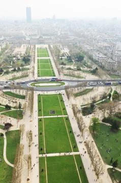 Aerial view of Paris Foto stock
