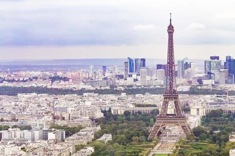 Aerial View of Paris Stock-Fotos