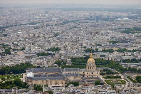 Aerial view of Paris from top Stock Photos
