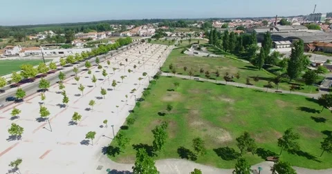 Aerial view of "Parque da Cerca" Stock Footage 53446891