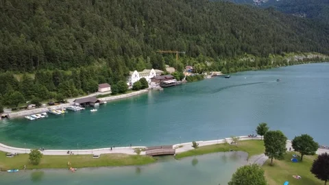 Aerial View of a Part of Achensee 動画素材 339030444