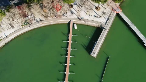 Aerial view of Passignano Stock Footage 127467763