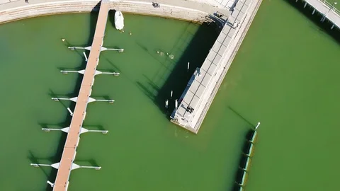 Aerial view of Passignano Stock Footage 127468535