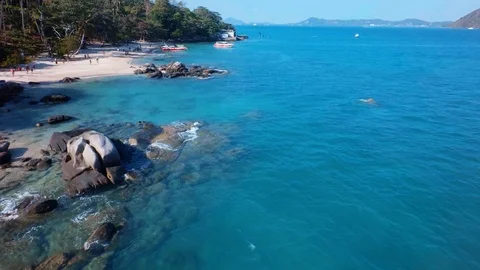 Aerial View Phuket Beach Video stock 98949647