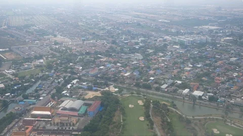Aerial View of Phuket, Thailand while Flying Into the Airport Stock Footage 122688660