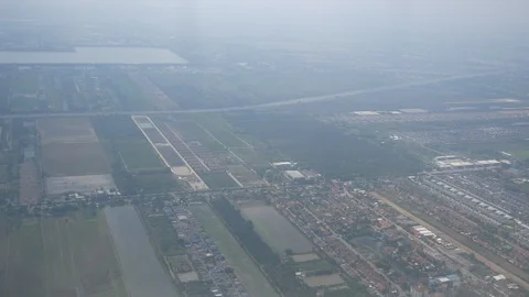 Aerial View of Phuket, Thailand while Flying Into the Airport Stock Footage 122688686