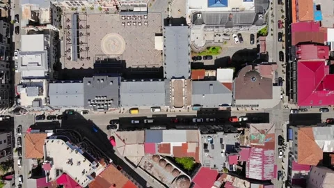 Aerial view of Piazza square in Batumi. Stock Footage 192490465