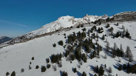 Aerial view, Pic de Bure, French Alps. Up. 库存影片 305567769