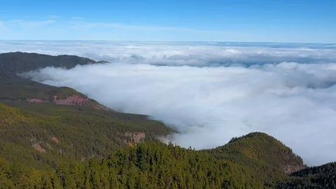Aerial view of Pico de Teide national park on Tenerife Stock Footage 102659880