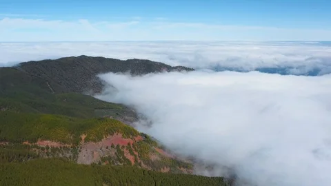 Aerial view of Pico de Teide national park on Tenerife Stock Footage 102659909