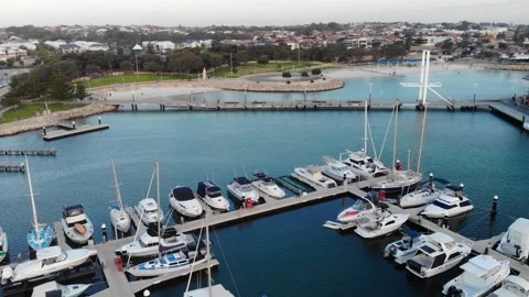 Aerial view of a Pier Stock Footage 138378401