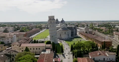 Aerial view at Pisa tower Stock-Footage 197350489