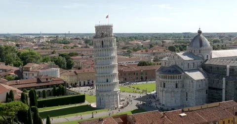 Aerial view at Pisa tower Stock-Footage 197350531