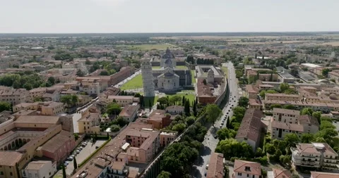Aerial view at Pisa tower Stock-Footage 197351088