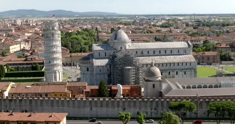 Aerial view at Pisa tower Stock-Footage 197351759