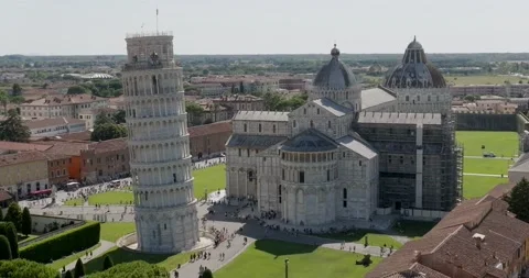 Aerial view at Pisa tower Stock-Footage 197351918