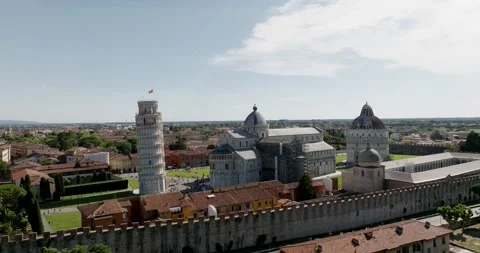Aerial view at Pisa tower Stock-Footage 197351962