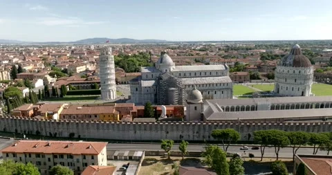 Aerial view at Pisa tower Stock-Footage 197352244