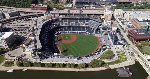 Aerial View of Pittsburgh, Pennsylvania. Daytime with PNC Park. Pittsburgh  Pirates Riverside Baseball Stadium with Classic Stock Video - Video of  landmark, modern: 171002951