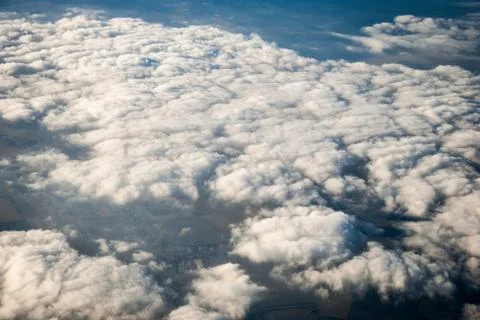 Aerial view from the plane Foto stock