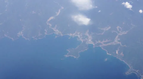 Aerial view of Planet from Top Stock Footage 37085802