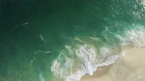 Aerial view of Playa del Divorcio, Cabo San Lucas, Baja California, Mexico. Stock Footage 227903589