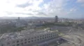 Aerial view of Plaza de les Drassanes in Barcelona 4k or 4k+ Resolution