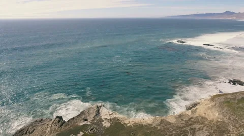 Aerial view of Point Conception Lighthouse Stock-Footage 68778183