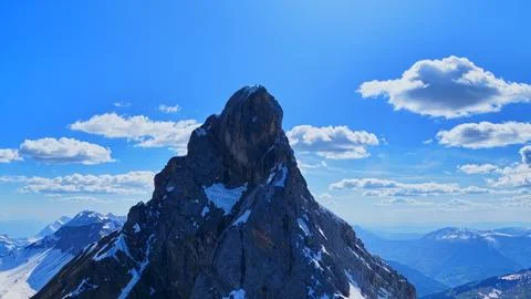 Aerial View Pointe Percee Snow Peak France Photos