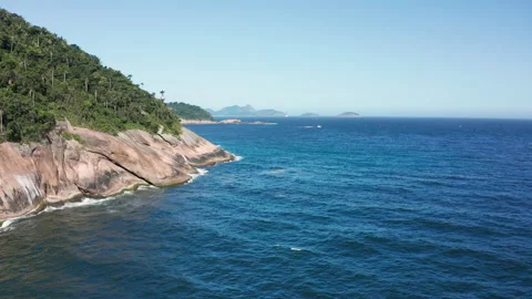 Aerial view of Ponta do Leme. Rio de Janeiro, Brazil Stock-Footage 162533532