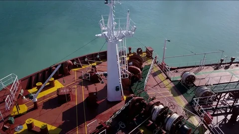 Aerial view port structure Video stock 95727467