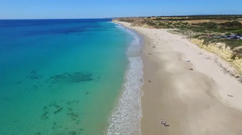 Aerial view of Port Willunga Stock Footage 57987182