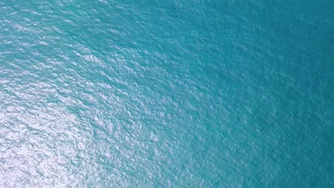 Aerial view of powerful waves crashing coastline of Jeju Island, South Korea Stock Footage 296560425