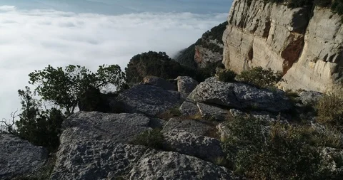 Aerial view of a precipice Stock Footage 101596056