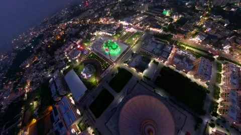 Aerial View of Prem mandir Stock Footage 277283744