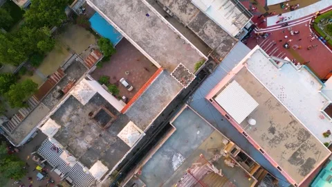 Aerial View of Prem mandir Stock Footage 277284292