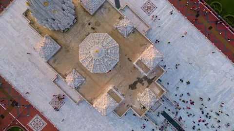 Aerial View of Prem mandir Stock Footage 277284296