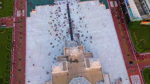 Aerial View of Prem mandir Stock Footage 277284301