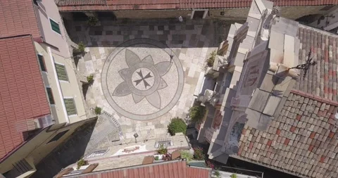 Aerial view of principality of seborga Stock Footage 172293361
