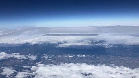 Aerial view from a private jet Video stock 321767246