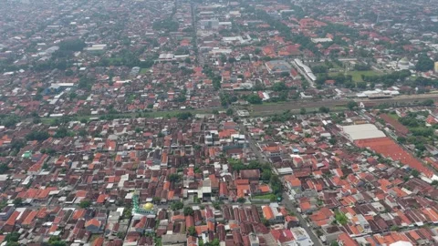 Aerial view of probolinggo city java indonesia 스톡 동영상 328919139