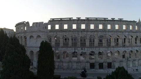 Aerial view of Pula Stock Footage 94198413