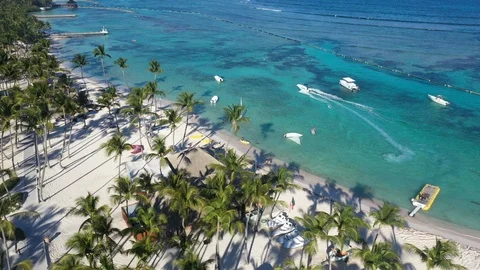 Aerial view of Punta Cana Stock Footage 124479519