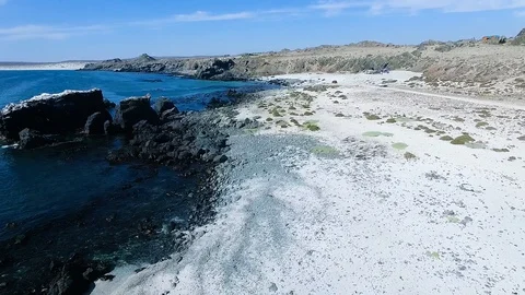 Aerial view of Punta De Choros in Chile Stock Footage 123025019