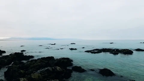 Aerial view of Punta De Choros in Chile Video stock 124724719