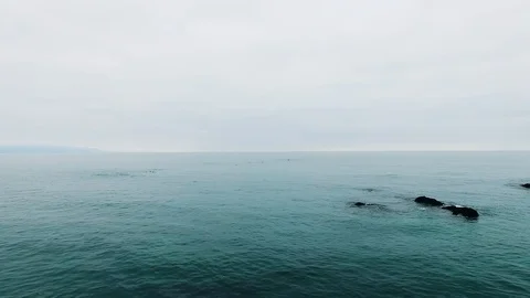 Aerial view of Punta De Choros in Chile Video stock 124724925