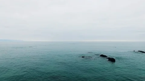 Aerial view of Punta De Choros in Chile Video stock 124724948